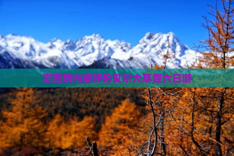 定西到内蒙呼伦贝尔大草原六日游