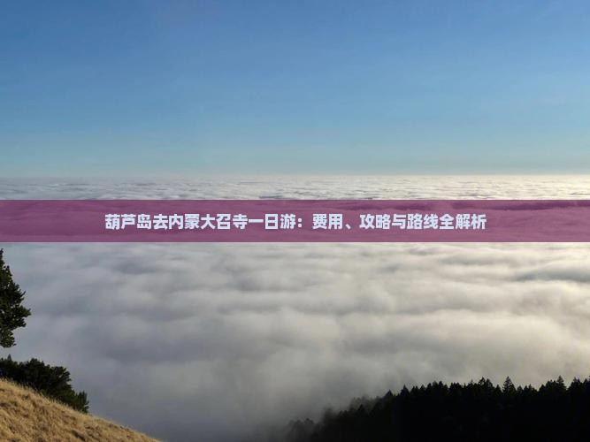葫芦岛去内蒙大召寺一日游：费用、攻略与路线全解析