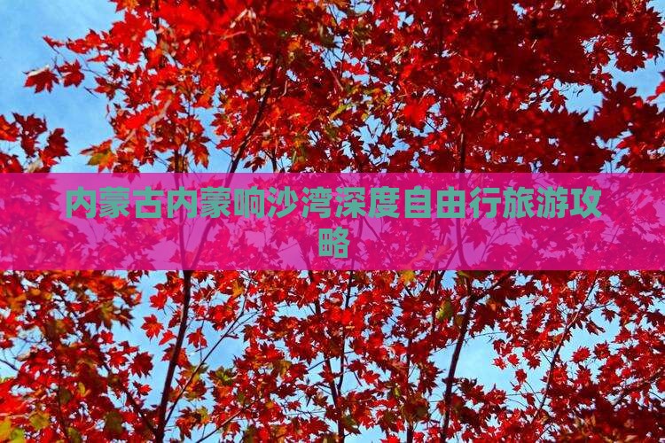 内蒙古内蒙响沙湾深度自由行旅游攻略