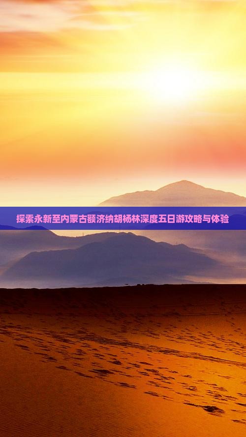 探索永新至内蒙古额济纳胡杨林深度五日游攻略与体验