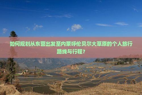 如何规划从东营出发至内蒙呼伦贝尔大草原的个人旅行路线与行程？
