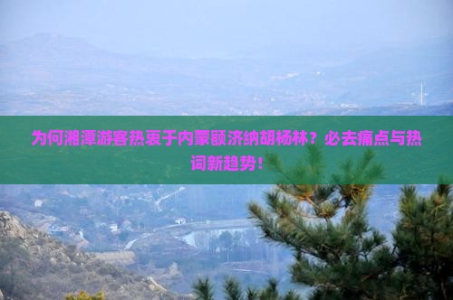 为何湘潭游客热衷于内蒙额济纳胡杨林？必去痛点与热词新趋势！