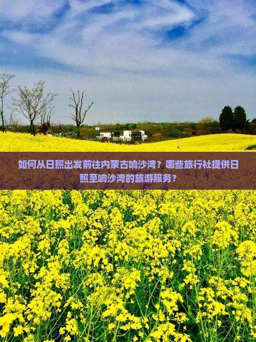 如何从日照出发前往内蒙古响沙湾？哪些旅行社提供日照至响沙湾的旅游服务？