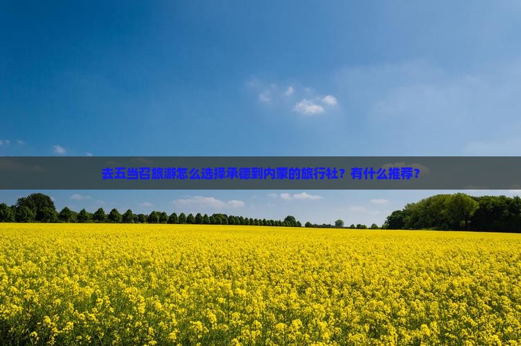 去五当召旅游怎么选择承德到内蒙的旅行社？有什么推荐？