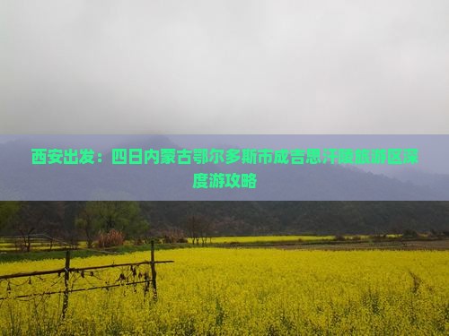 西安出发：四日内蒙古鄂尔多斯市成吉思汗陵旅游区深度游攻略