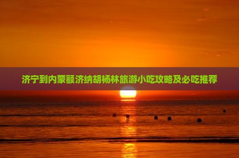 济宁到内蒙额济纳胡杨林旅游小吃