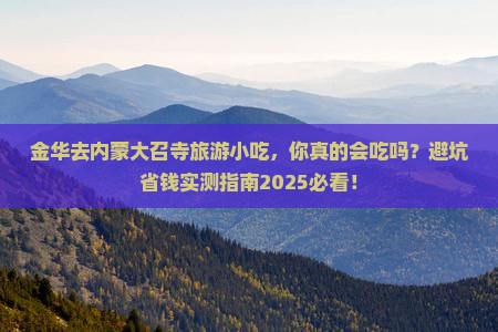 金华去内蒙大召寺旅游小吃