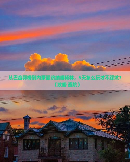 巴音郭楞去内蒙额济纳胡杨林自由团