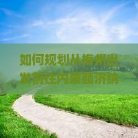 如何规划从梅州出发前往内蒙额济纳胡杨林的自由行路线与行程？