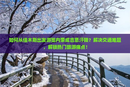 如何从佳木斯出发游览内蒙成吉思汗陵？解决交通难题，解锁热门旅游痛点！