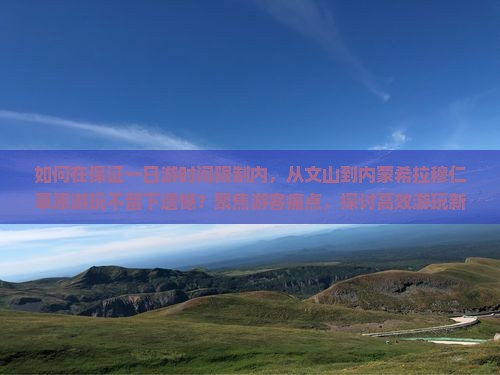 如何在保证一日游时间限制内，从文山到内蒙希拉穆仁草原游玩不留下遗憾？聚焦游客痛点，探讨高效游玩新策略！