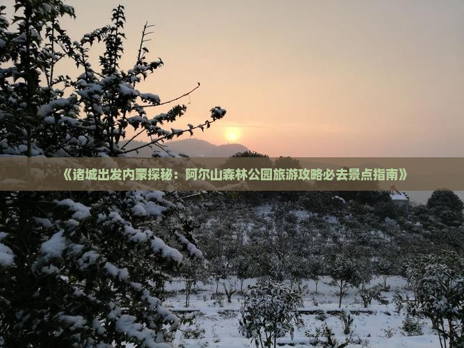 《诸城出发内蒙探秘：阿尔山森林公园旅游攻略必去景点指南》