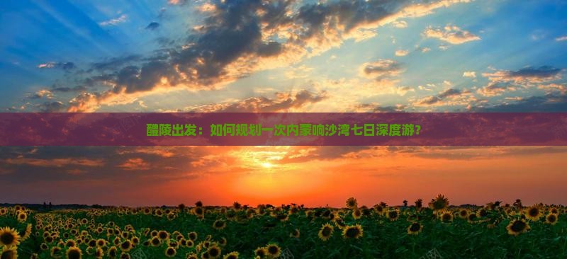 醴陵出发：如何规划一次内蒙响沙湾七日深度游？