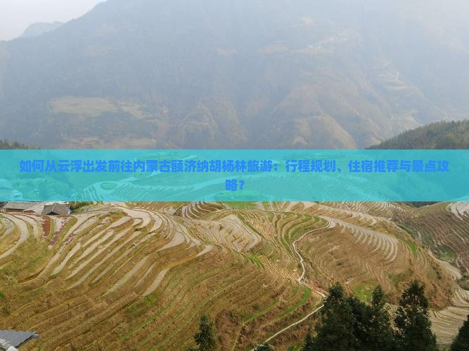 如何从云浮出发前往内蒙古额济纳胡杨林旅游：行程规划、住宿推荐与景点攻略？