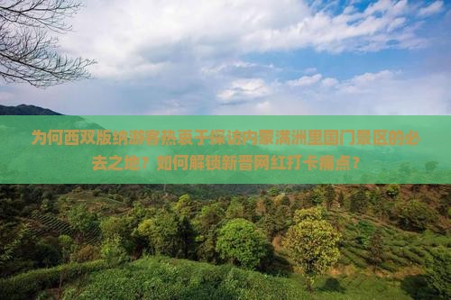 为何西双版纳游客热衷于探访内蒙满洲里国门景区的必去之地？如何解锁新晋网红打卡痛点？