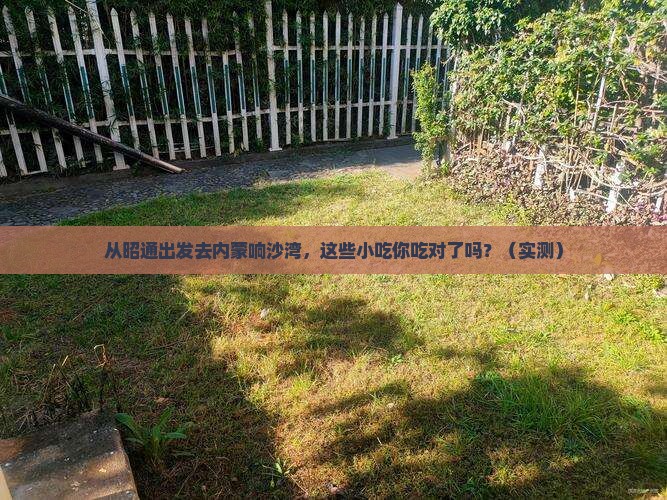 昭通去内蒙响沙湾旅游小吃