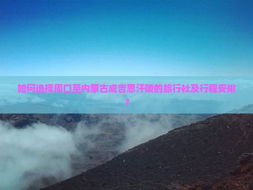如何选择周口至内蒙古成吉思汗陵的旅行社及行程安排？