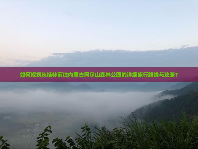 如何规划从桂林前往内蒙古阿尔山森林公园的详细旅行路线与攻略？