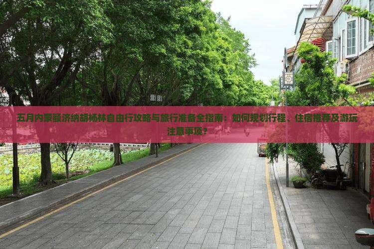 五月内蒙额济纳胡杨林自由行攻略与旅行准备全指南：如何规划行程、住宿推荐及游玩注意事项？