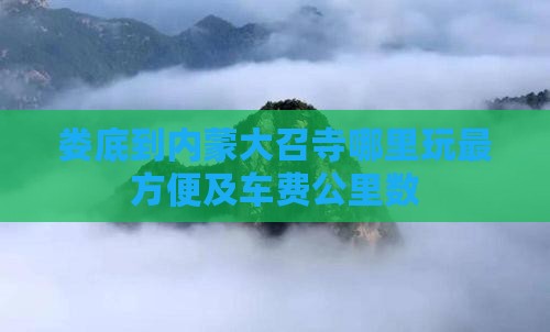 娄底到内蒙大召寺哪里玩最方便及车费公里数