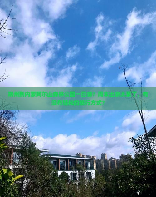 荆州到内蒙阿尔山森林公园一日游？周末出游太累了，有没有轻松的旅行方式？