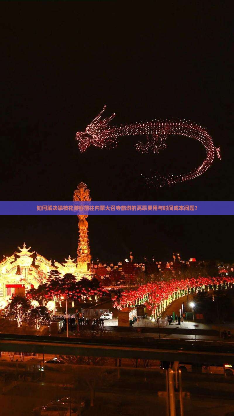 如何解决攀枝花游客前往内蒙大召寺旅游的高昂费用与时间成本问题？