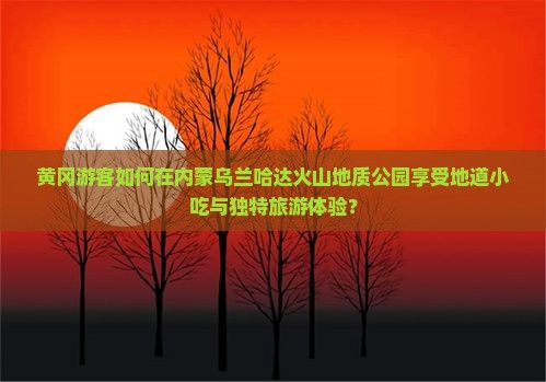 黄冈游客如何在内蒙乌兰哈达火山地质公园享受地道小吃与独特旅游体验？