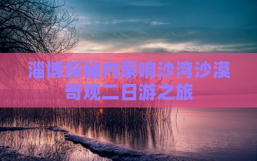 淄博探秘内蒙响沙湾沙漠奇观二日游之旅