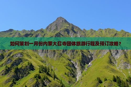 如何策划一月份内蒙大召寺团体旅游行程及预订攻略？