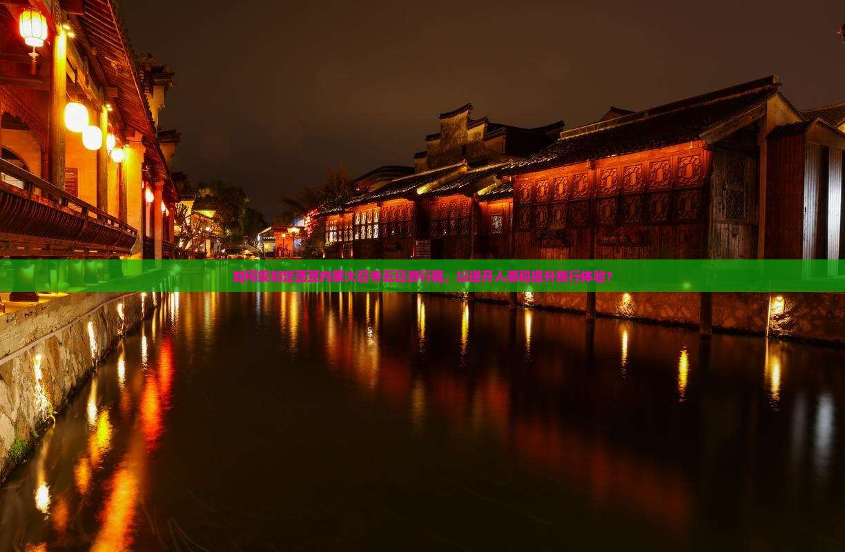 如何规划定西至内蒙大召寺五日游行程，以避开人潮和提升旅行体验？