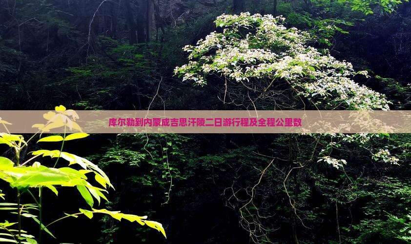 库尔勒到内蒙成吉思汗陵二日游行程及全程公里数