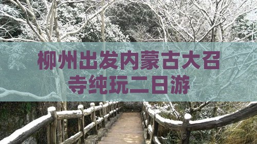 柳州出发内蒙古大召寺纯玩二日游