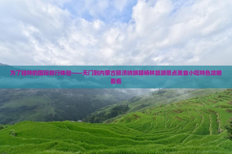 为了独特的国际旅行体验——天门到内蒙古额济纳旗胡杨林旅游景点美食小吃特色攻略看看