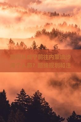 如何从咸宁前往内蒙响沙湾个人游？路线规划和注意事项是什么？