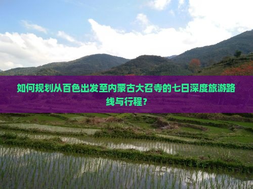 如何规划从百色出发至内蒙古大召寺的七日深度旅游路线与行程？