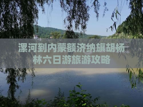 漯河到内蒙额济纳旗胡杨林六日游旅游攻略