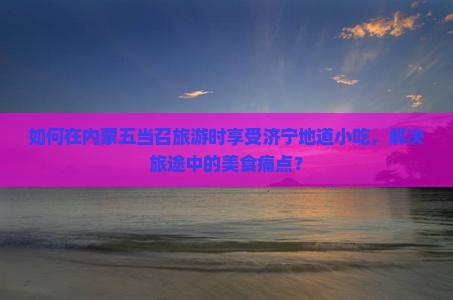 如何在内蒙五当召旅游时享受济宁地道小吃，解决旅途中的美食痛点？