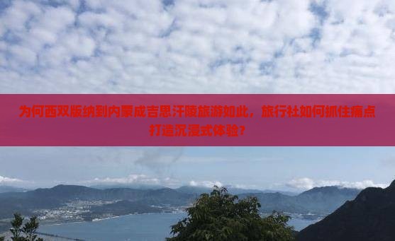为何西双版纳到内蒙成吉思汗陵旅游如此，旅行社如何抓住痛点打造沉浸式体验？