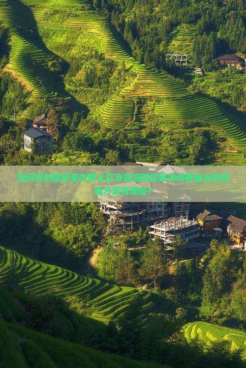 如何规划霍邱至内蒙大召寺旅游路犀解决游客痛点的创新方案有哪些？