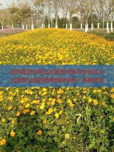 如何规划从黄山出发至内蒙乌兰哈达火山地质公园的团体旅游行程？有哪些特色活动推荐？