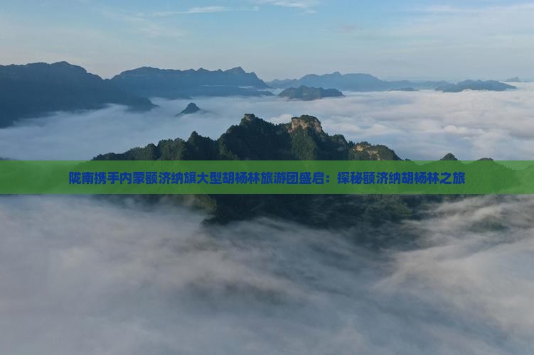 陇南携手内蒙额济纳旗大型胡杨林旅游团盛启：探秘额济纳胡杨林之旅