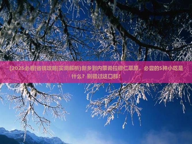 新乡到内蒙希拉穆仁草原旅游小吃