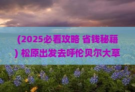 松原去内蒙呼伦贝尔大草原四日游