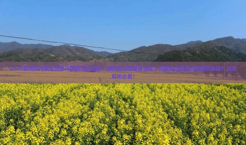 滁州到内蒙成吉思汗陵四日游