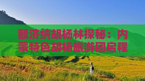 额济纳胡杨林探秘：内蒙特色胡杨旅游团启程