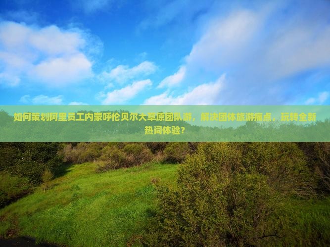 如何策划阿里员工内蒙呼伦贝尔大草原团队游，解决团体旅游痛点，玩转全新热词体验？