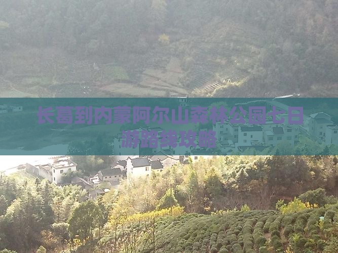 长葛到内蒙阿尔山森林公园七日游路线攻略
