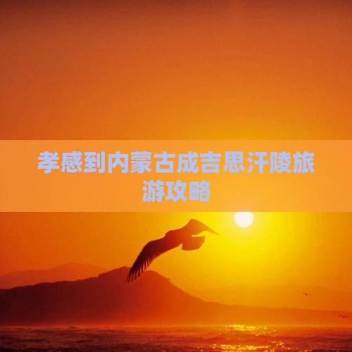 孝感到内蒙古成吉思汗陵旅游攻略