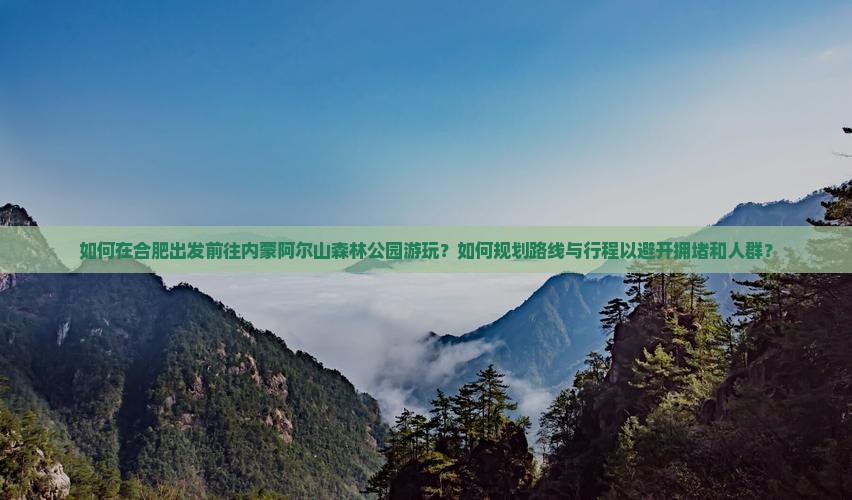 如何在合肥出发前往内蒙阿尔山森林公园游玩？如何规划路线与行程以避开拥堵和人群？