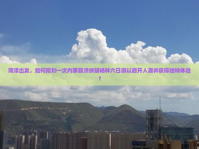 菏泽出发，如何规划一次内蒙额济纳胡杨林六日游以避开人潮并获得独特体验？